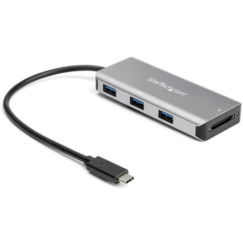Picture of StarTech.com 3-Port USB-C Hub with SD Card Reader - 10Gbps - 3x USB-A